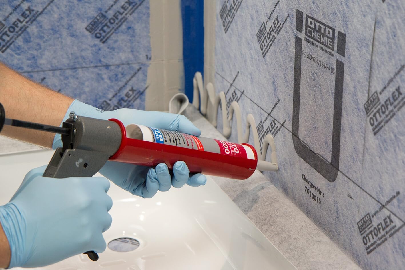 Generisch OTTOFLEX Wannenrand-Dichtband 25 Meter Abdichtung an Wanne und Dusche im Bad Polypropylen-Vlies mit Butylkautschuk
