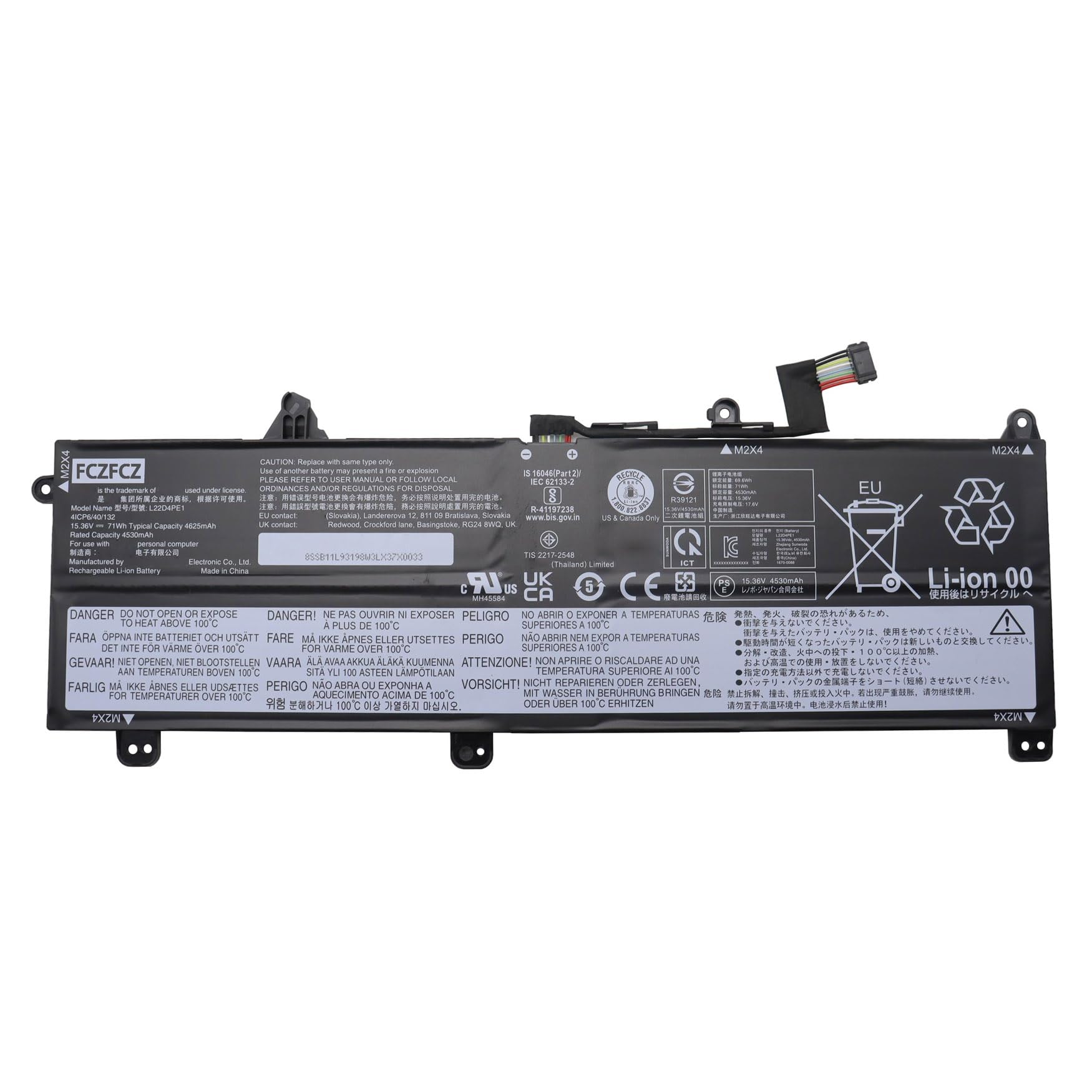 Amazon.com: FCZFCZ L22D4PE1 Battery 71Wh Replacement for Lenovo