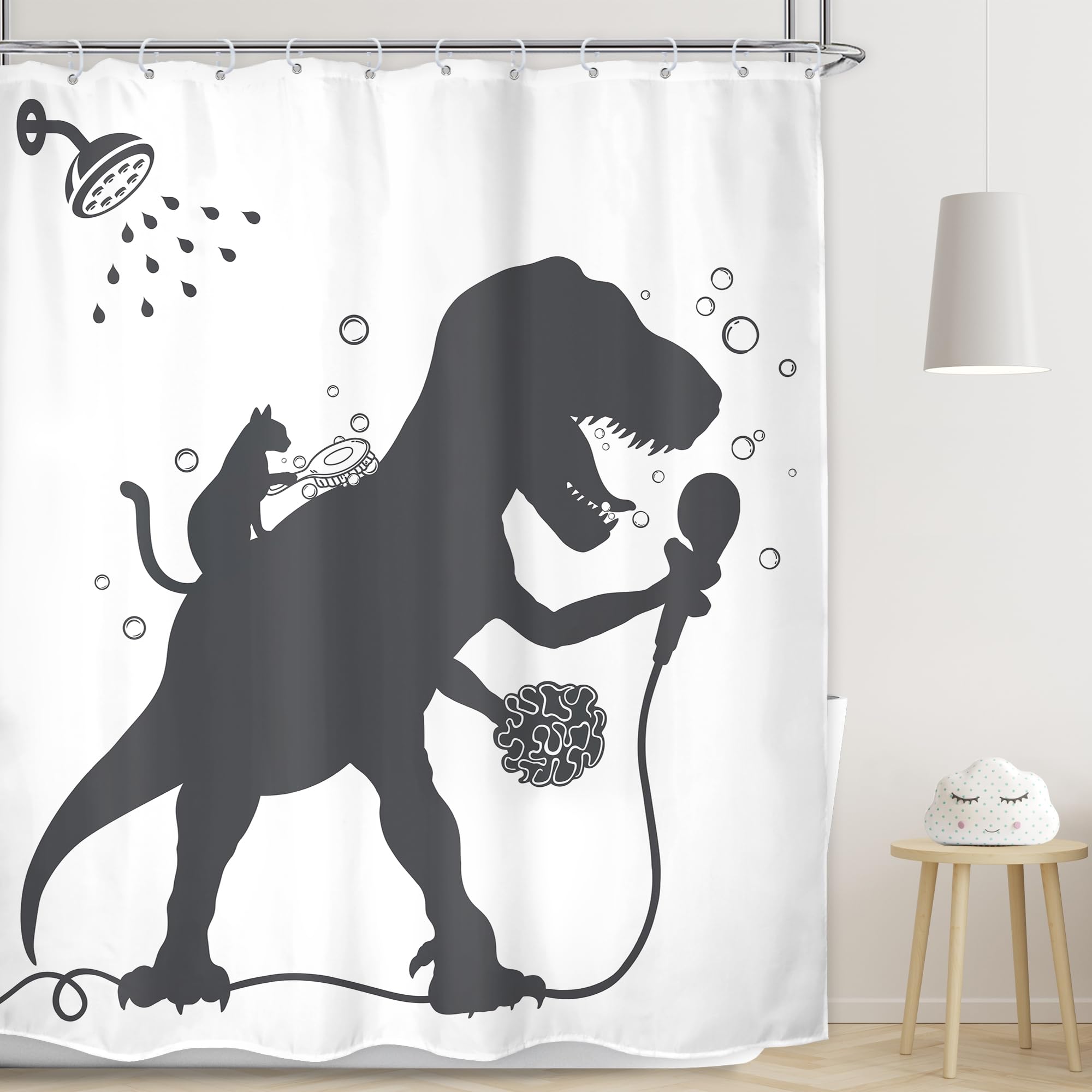 Lotus Cute Hello Gorgeous Rideau de douche pour salle de bain