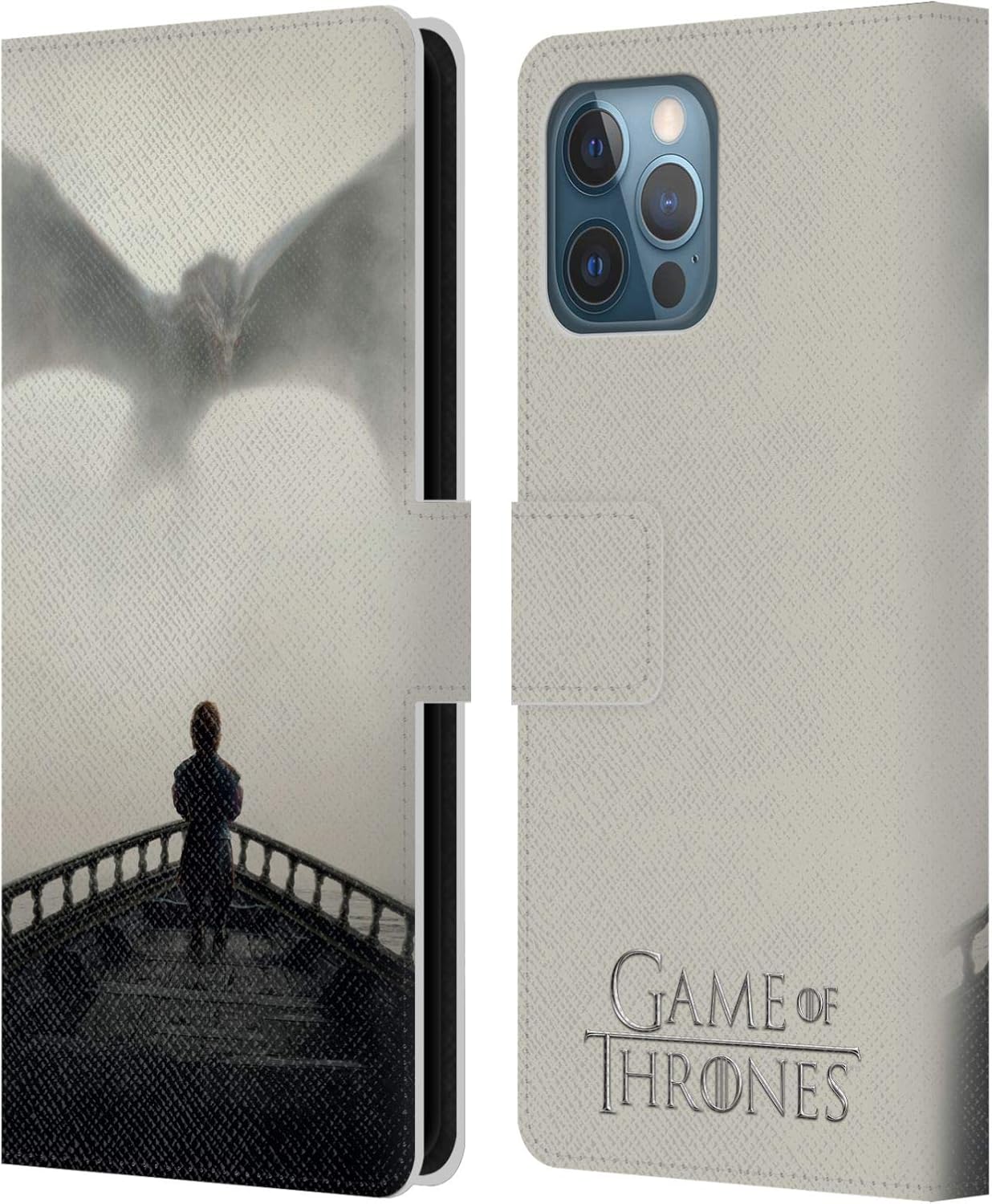 Head Case Designs Officially Licensed HBO Game of Thrones Vengeance Key Art Leather Book Wallet Case Cover Compatible with Apple iPhone 12 Pro Max