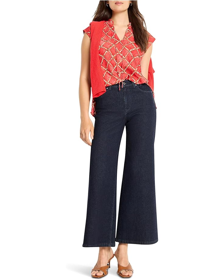 NIC+ZOE Squiggle Check Cap Sleeve Top - #4 of 4