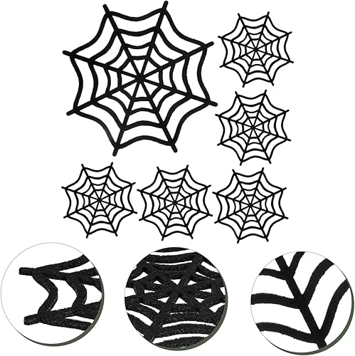 Miniatura 2 de UPKOCH 6 posavasos resistentes al calor, tapetes decorativos de fieltro para Halloween