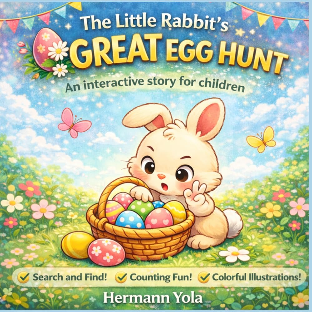 The Little Rabbit's Great Egg Hunt: An interactive story for children