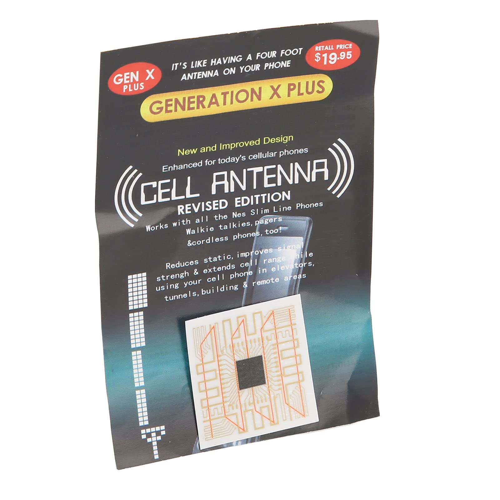 Autocollants de Signal de Téléphone Portable, Amplificateur d'antenne de Signal Améliorant Le Signal, PCB Léger Auto-adhésif 5 Pièces pour Ascenseurs pour Buzzers