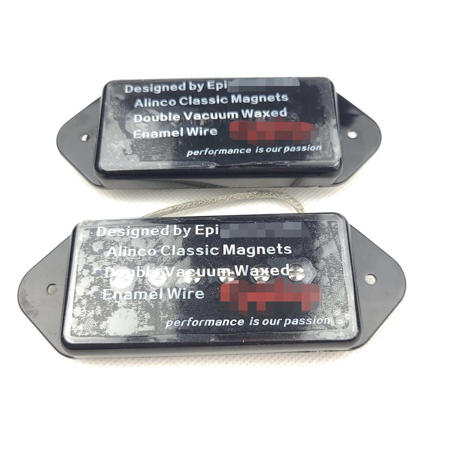 BABYCE Guitarras eléctricas Piezas Pastillas Black Alnico Pickups Single Coil Bridge Pickup para Guitarra Eléctrica SG/LP (Color : 2 PCS)