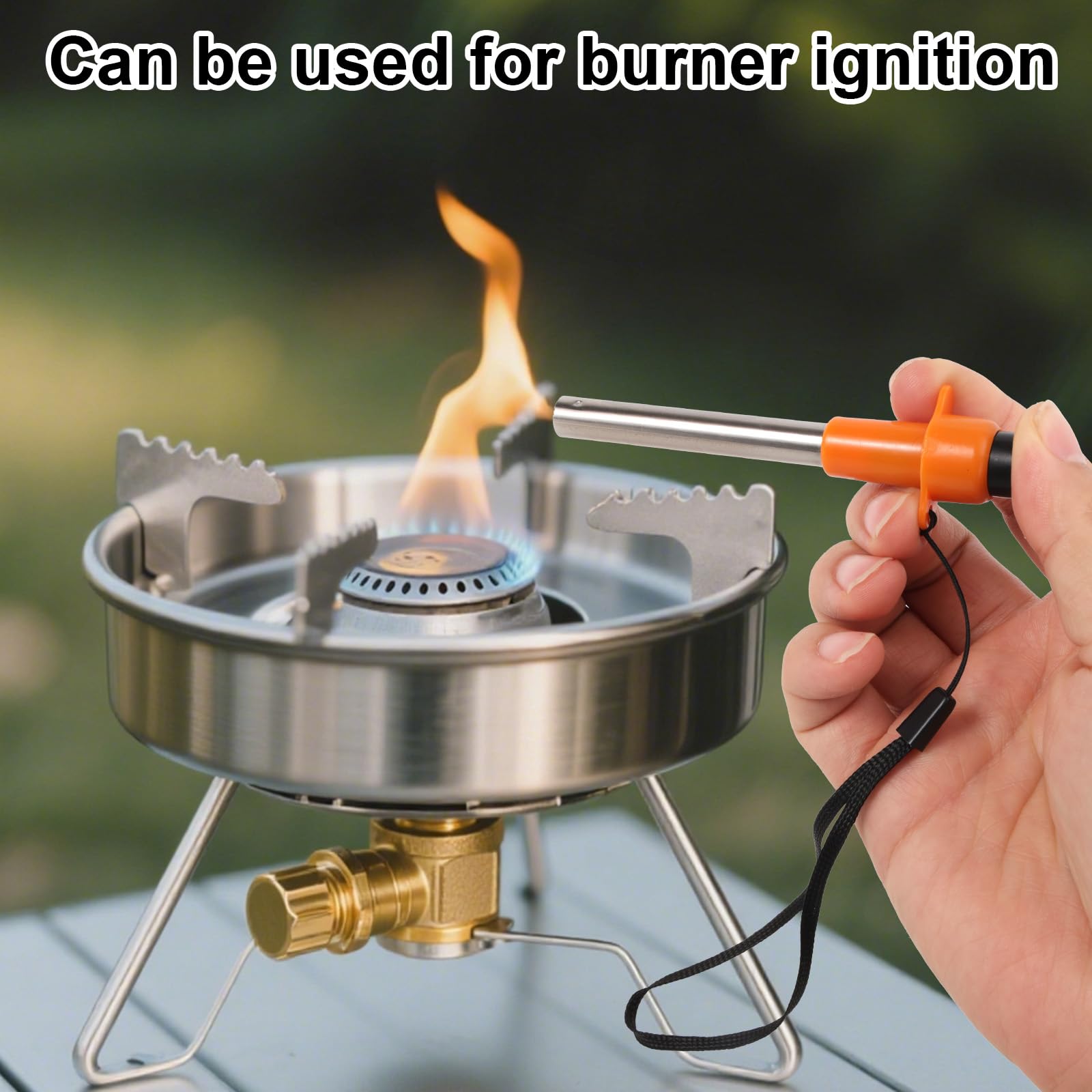 松山【新品15P】IGNITER ソリッド② Portable Piezo Igniter for Canister Stoves, Durable Spark Push