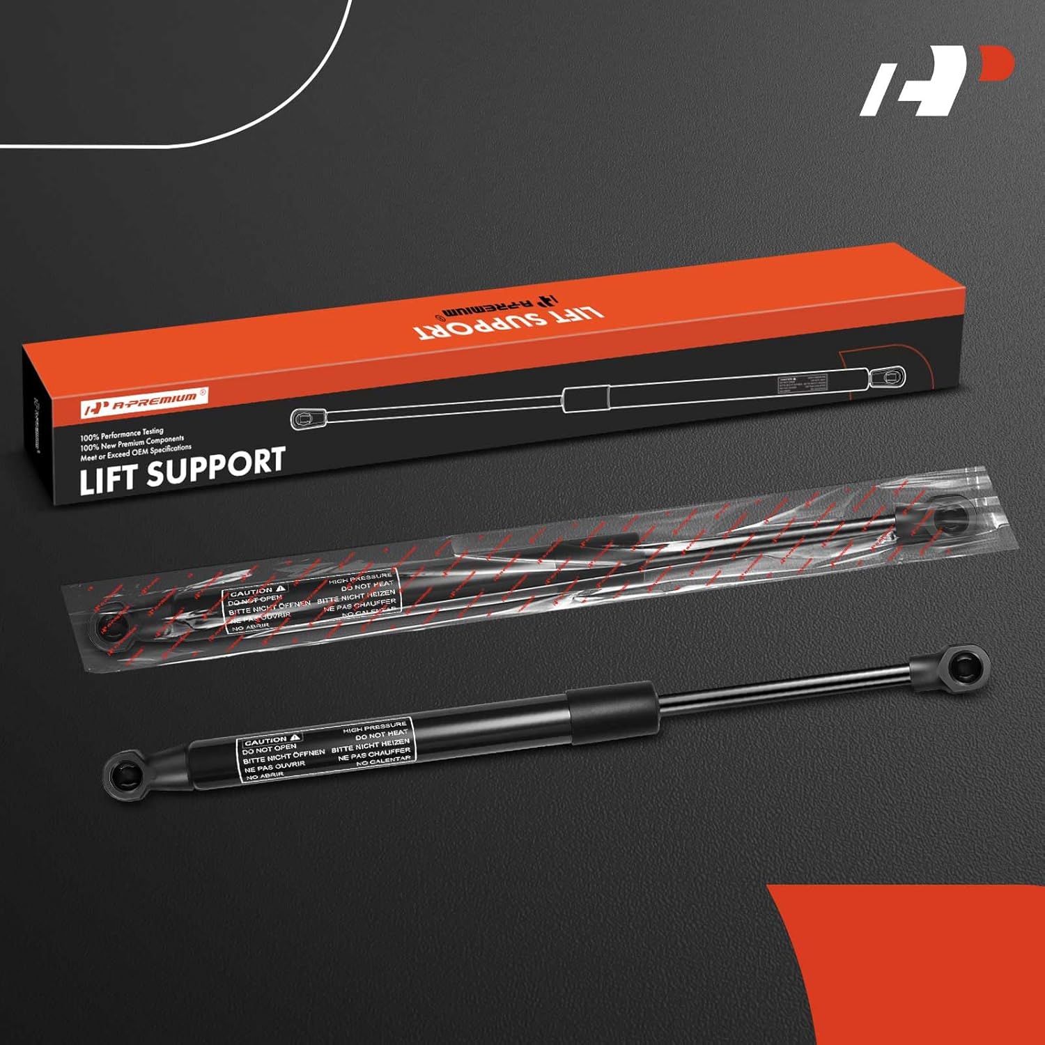 A-Premium Front Hood Lift Supports Shock Struts Compatible with Select Fiat Models - 500L 2014 2015 2016 2017 2018 2019 2020, Hatchback - Replace # 51923979 (2-PC Set)