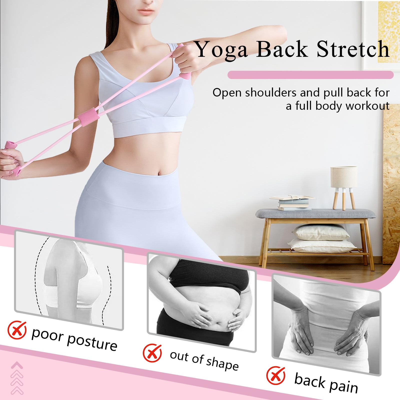 Figure 8 Resistance Bands - Workout & Stretch -5