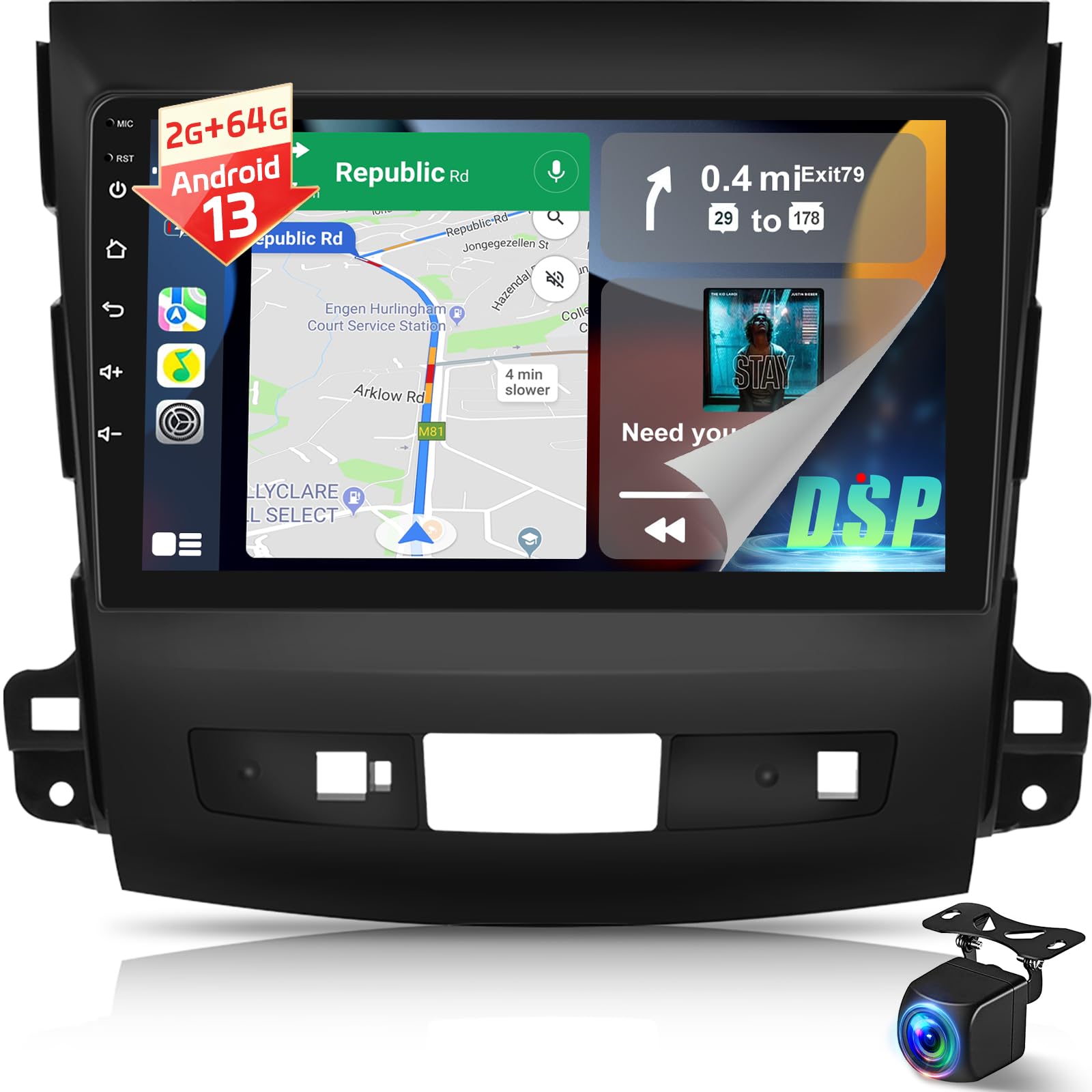 Amazon.com: [2+64G] Android Radio for Mitsubishi Outlander 2