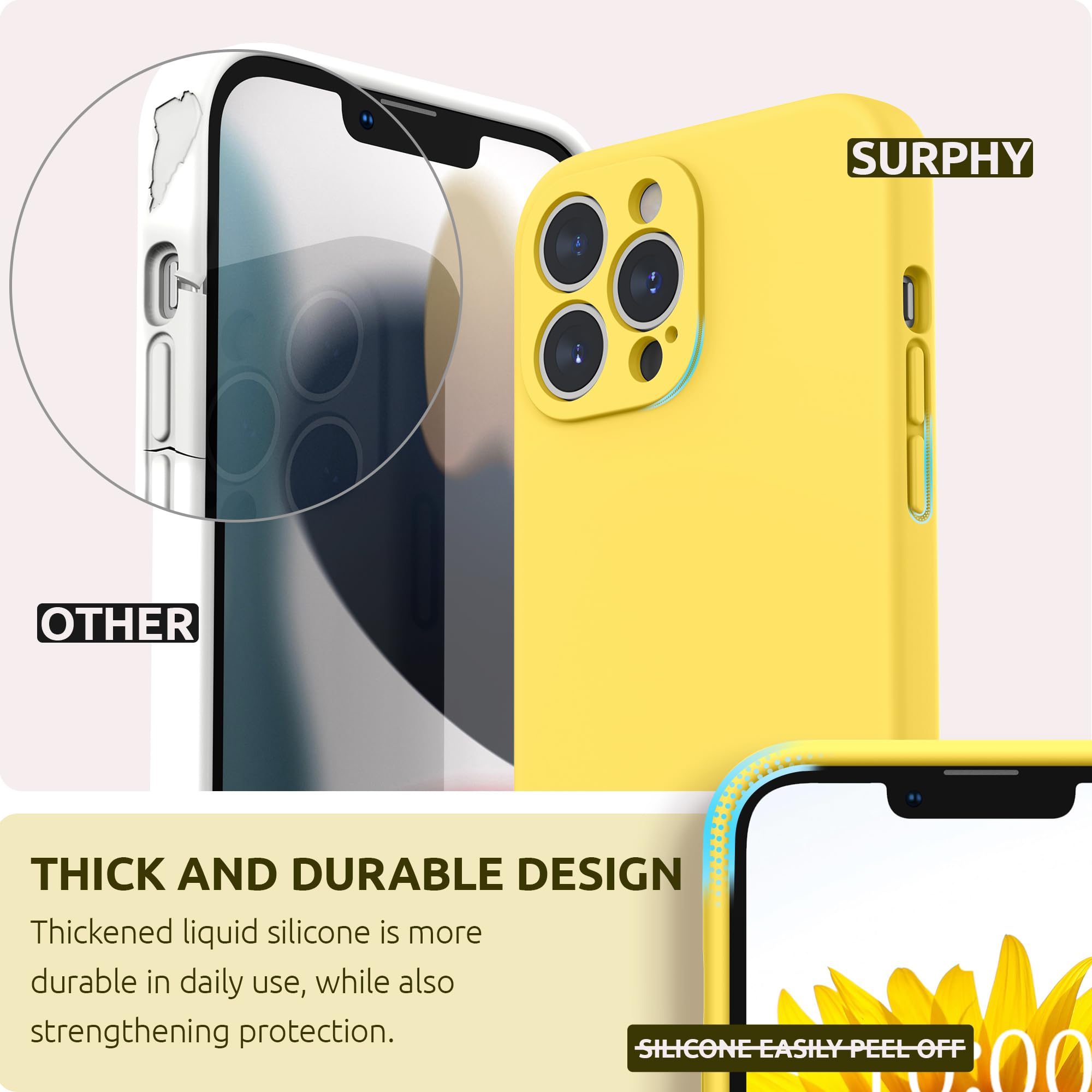 SURPHY iPhone13ProMAXケース + 保護フィルム Amazon.com: SURPHY