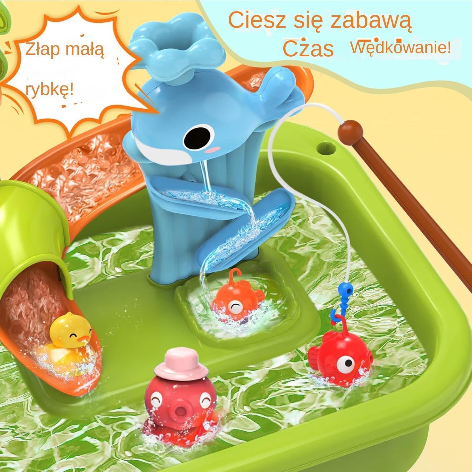 Zestaw zlewozmywakowy do zabawy w wodę — zabawka edukacyjna z kranem elektrycznym dla dzieci rozwijająca umiejętności sensoryczne | Tworzywo ABS z systemem pomp akumulatorowych, stacja dokująca do umy