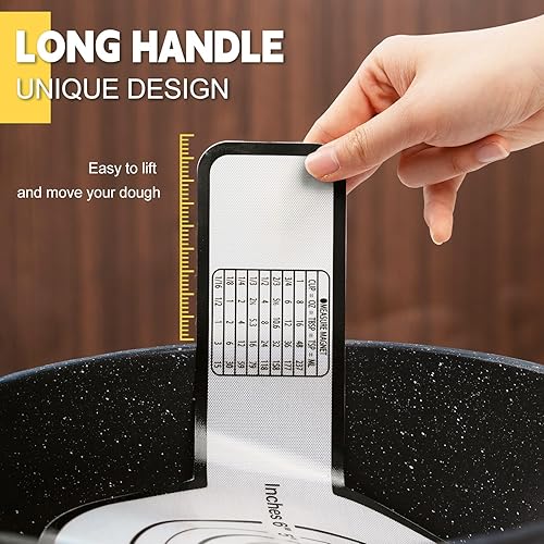 Miniatura 3 de INNOVKITCHEN 2 eslingas de silicona para pan, alfombrilla de silicona antiadherente para hornear pan de masa madre, asas largas reutilizables de