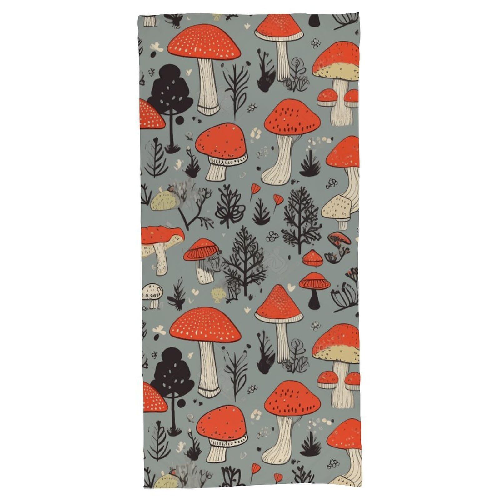 VstaDank Mushroom2 Bath Towel, Luxury Quick-Dry Beach Towel, Soft Absorbent Home Shower Towel 70 X 140 Cm, Suitable for Travel, Beaches, and Gyms, Resistant to Fading, Odorless