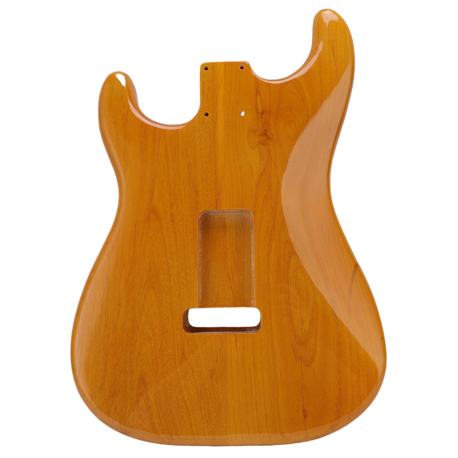 RiToEasysports Cuerpo Guitarra Eléctrica Estilo ST, Madera Álamo Maciza Preperforado con Pastilla SSH y Puente Trémolo, Actualización Bricolaje para Diestros Músicos y Constructores