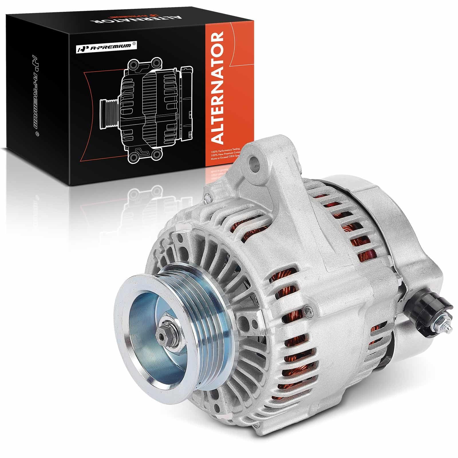 A-Premium Alternator Replacement for Honda Accord 1994-1997 Prelude Odyssey Isuzu Oasis Acura CL, 2.2L-image-25
