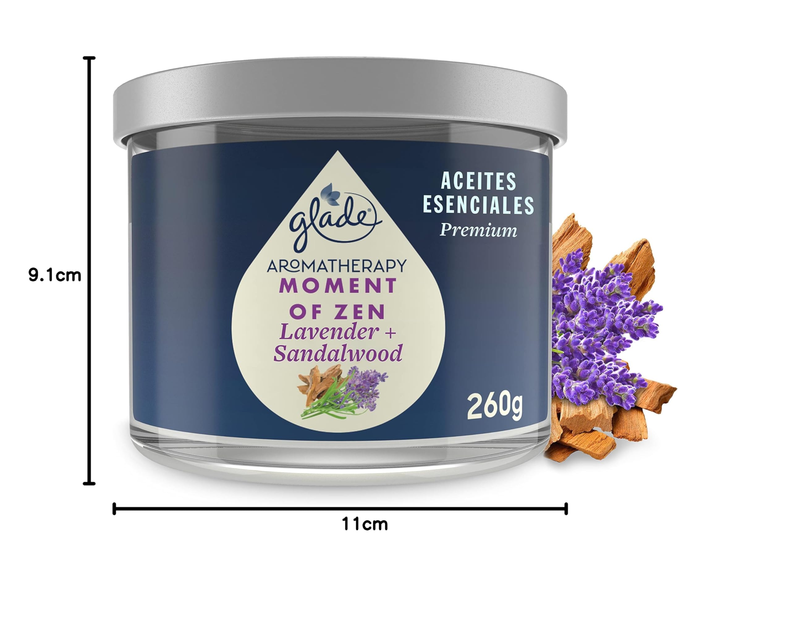 Glade Aromatherapy Diffusore Per Ambienti – Momento Di Zen Con Lavanda E Sandalo – 80 Ml Con Bastoncini In Rattan – Fino A 45 Giorni Di Profumo