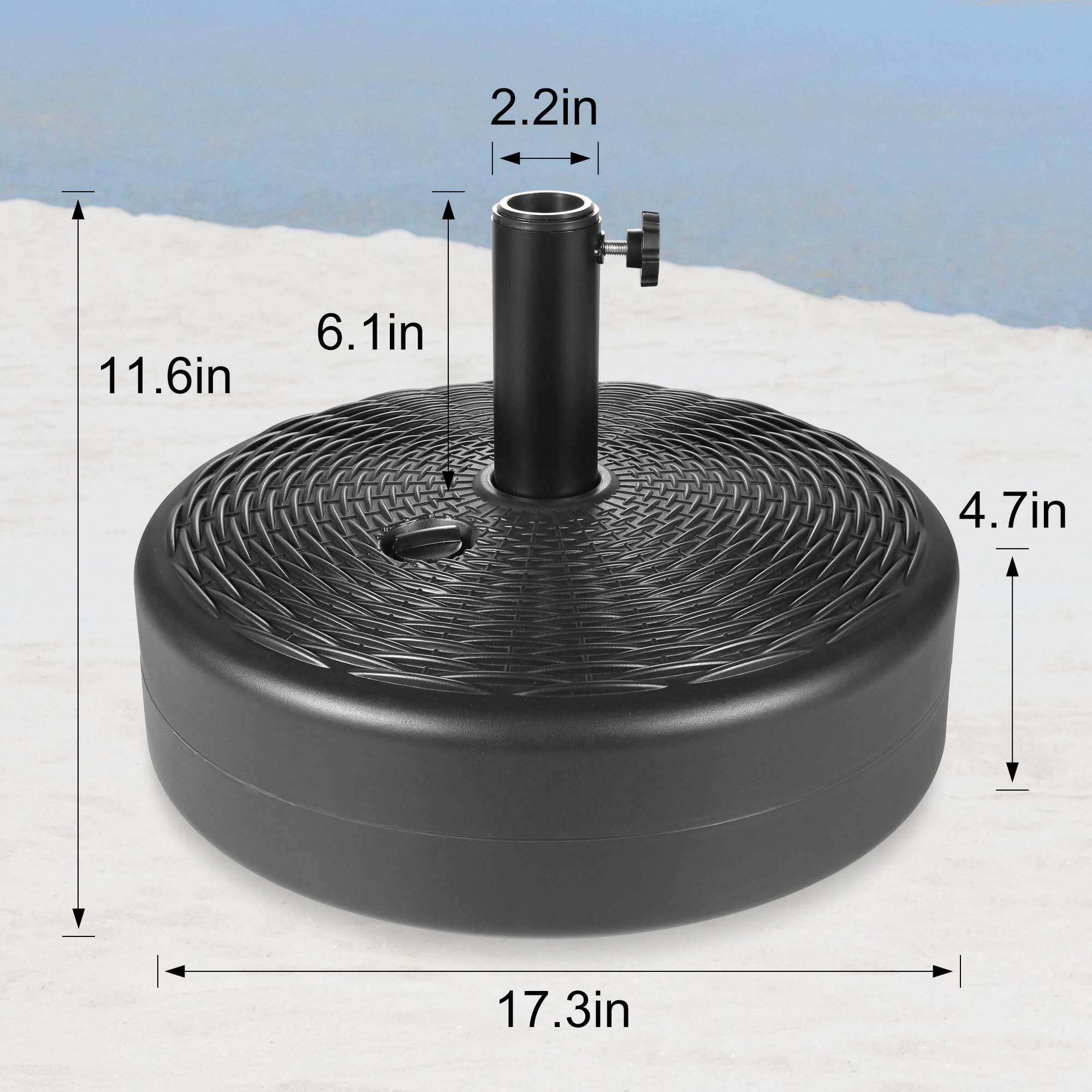 AckMizz Patio Umbrella Stand Outdoor