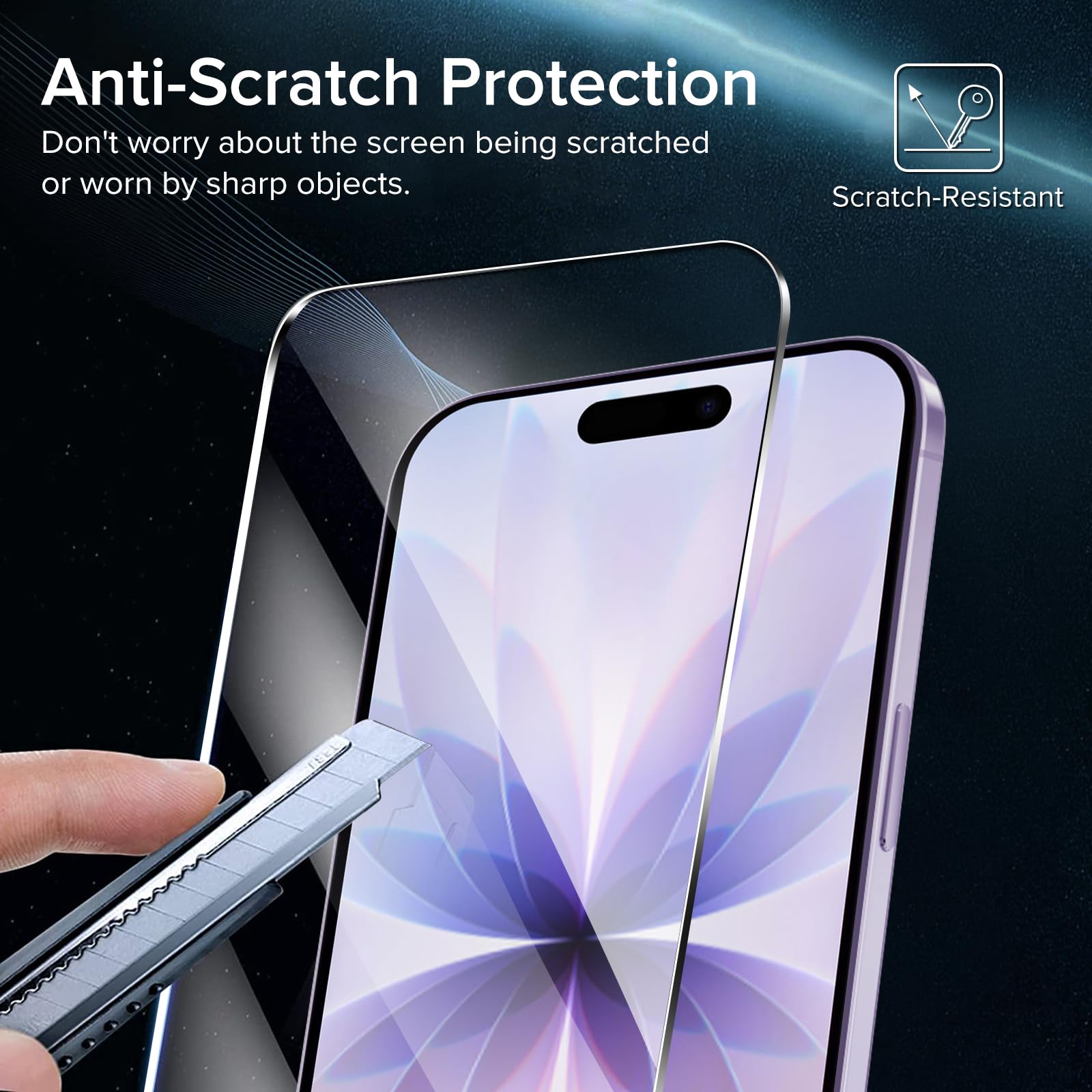 iVoler 2 Pezzi Pellicola Vetro Temperato per iPhone 17/ iPhone 16 PRO 6.3 Pollici, con Strumenti di Installazione, Pellicola Prottetiva Anti Graffio, Durezza 9H, HD Trasparente, Senza Bolle