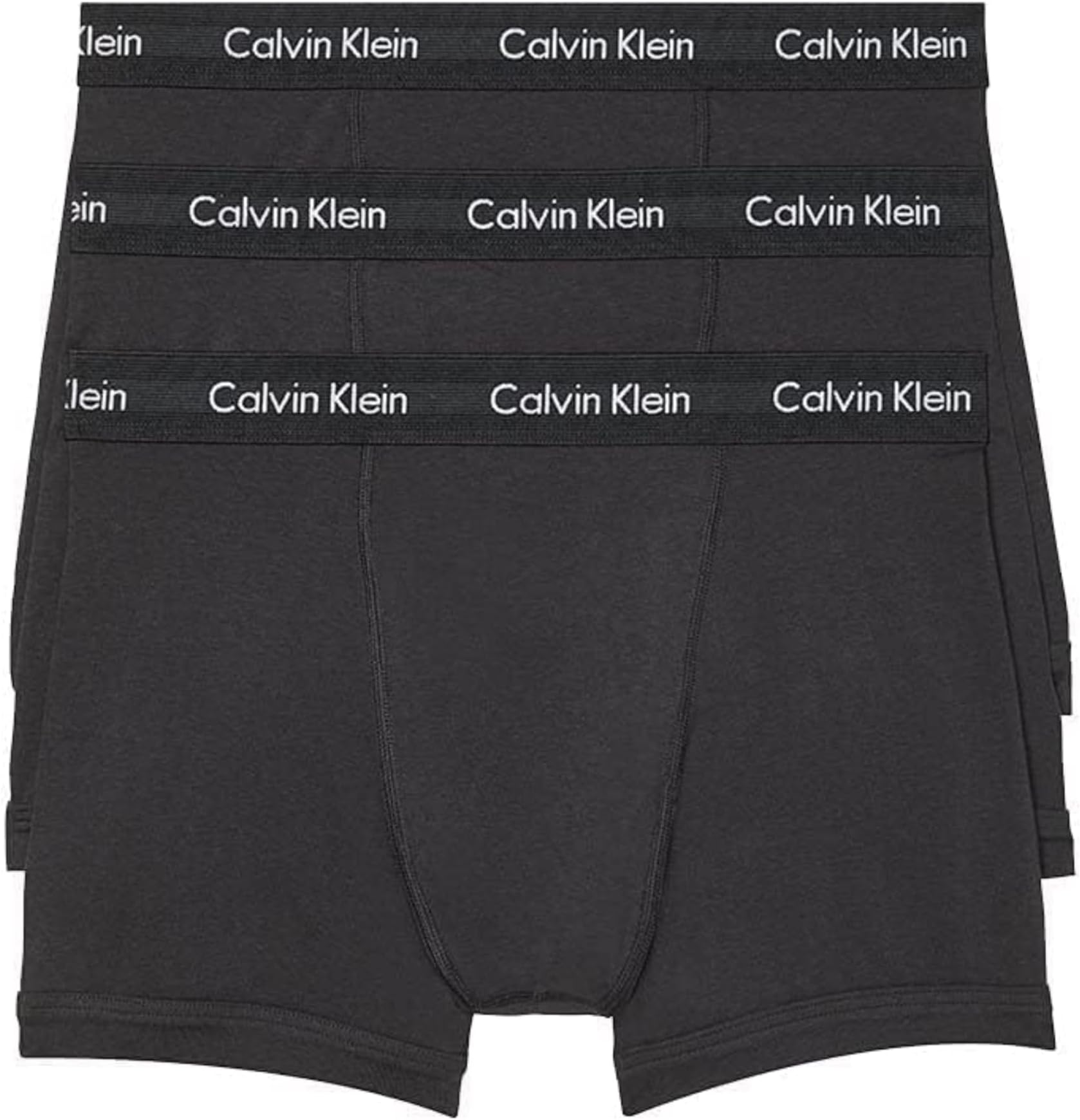 Men's Cotton Stretch 3-pack Boxer Brief, 3 Black, Large
