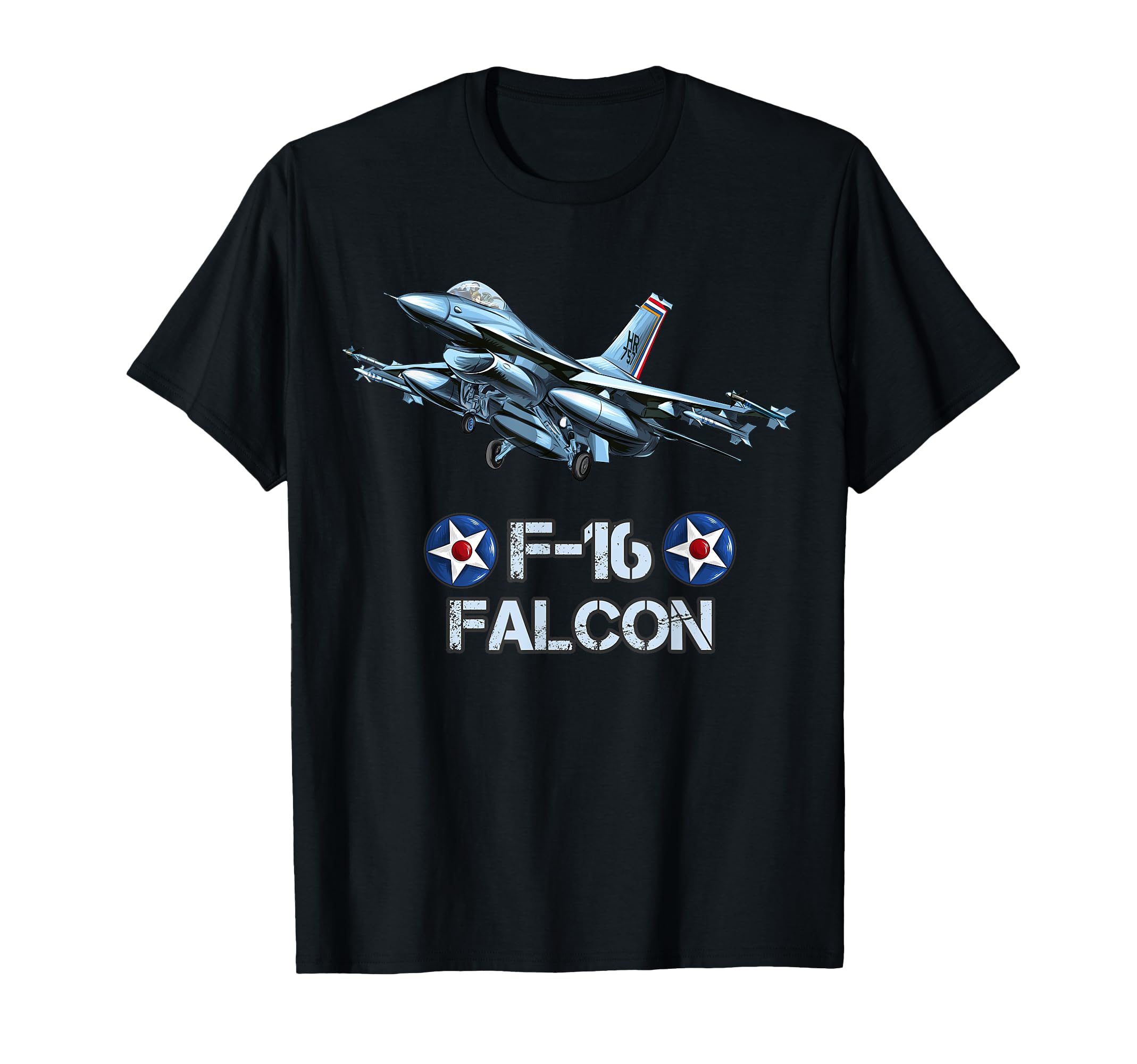 American Military Airforce Aircraft Fighter F16 Falcon Jet T-Shirt