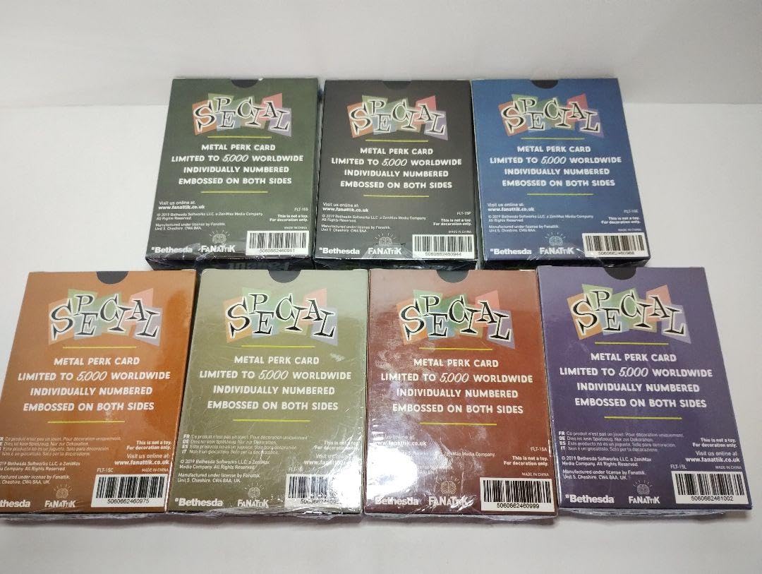 Amazon.co.jp: フォールアウト Perkカード メタル レプリカ 限定版 7種