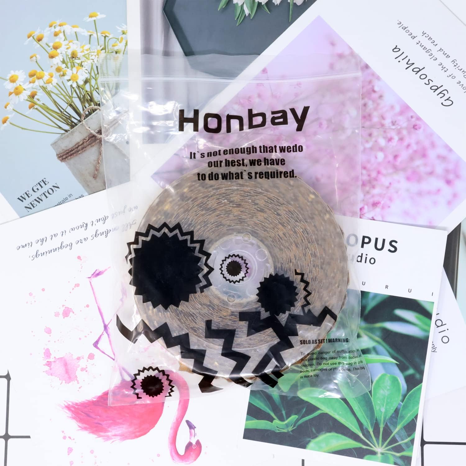 Honbay Sparkly Polyester Star Ribbon Trim Embellishment, Star Decoration Ribbons, for Wedding, Birthday, Valentine's Day, Baby Shower, Christmas, Thanksgiving, Gift Cake Wrapping, DIY Crafts (Gold) - Image 7