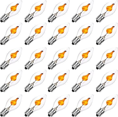 Bombillas de llama parpadeante, bombilla en forma de llama baila con un brillo naranja parpadeante, bombillas parpadeantes de candelabro, luz