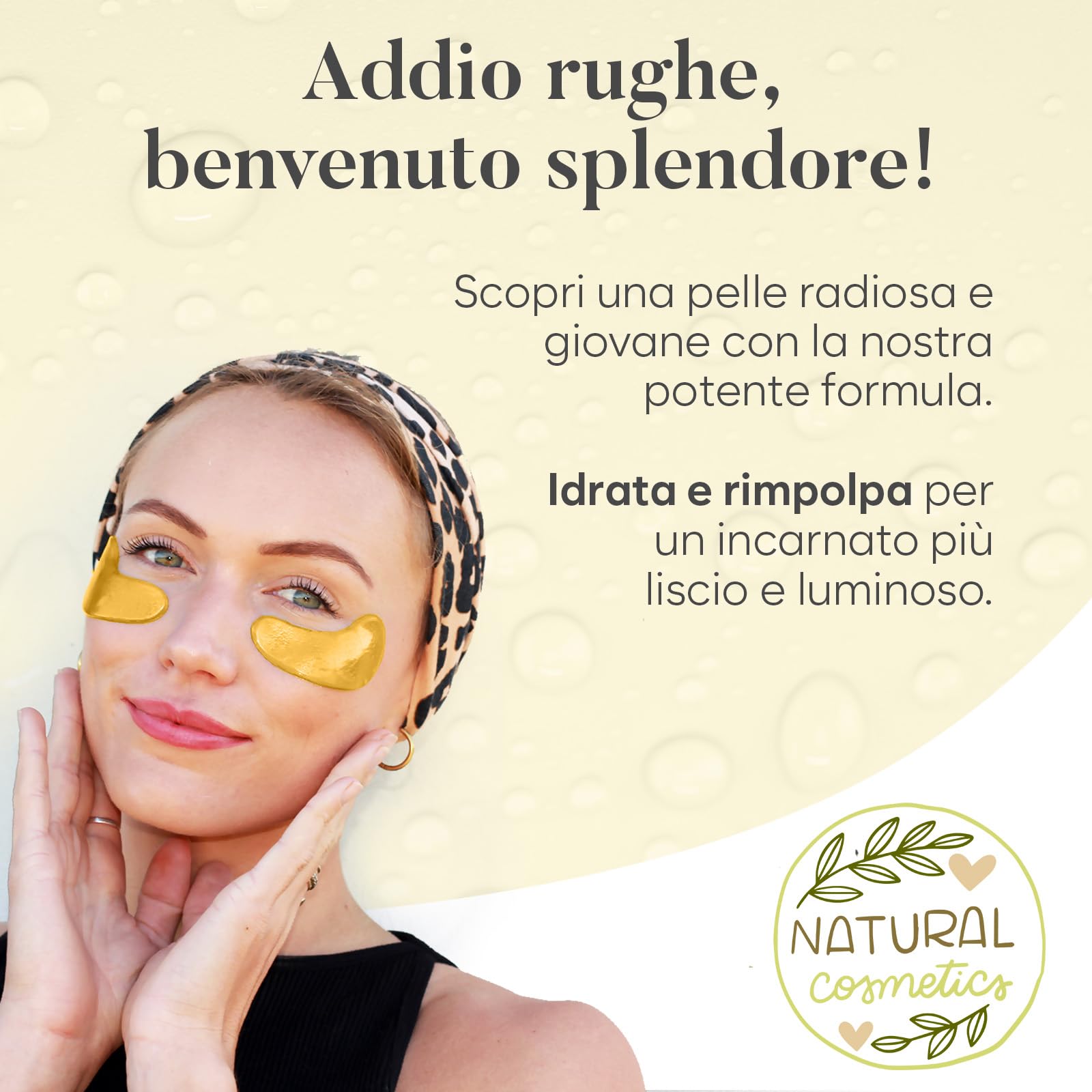 AURAE Patch Occhi (30 paia, mix varietà) – Patch Occhiaie e Borse con Niacinamide + Acido Ialuronico, Effetto Rinfrescante, Idratazione Intensa, Ideali Mattina/Notte
