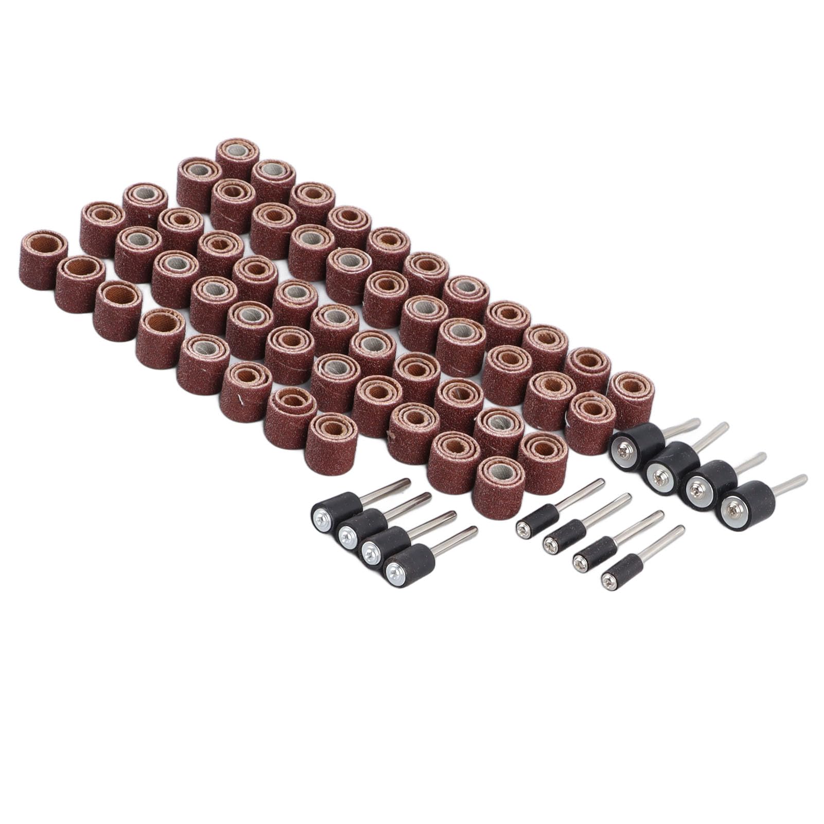 Dorn-Schleiftrommel-Set, 168-teiliges Schleiftrommel-Set, Schleifbänder, Mini-Trommelschleiferhülsen mit 12 Dornen, Schleiftrommel-Dorn-Set, Trommelschleifer