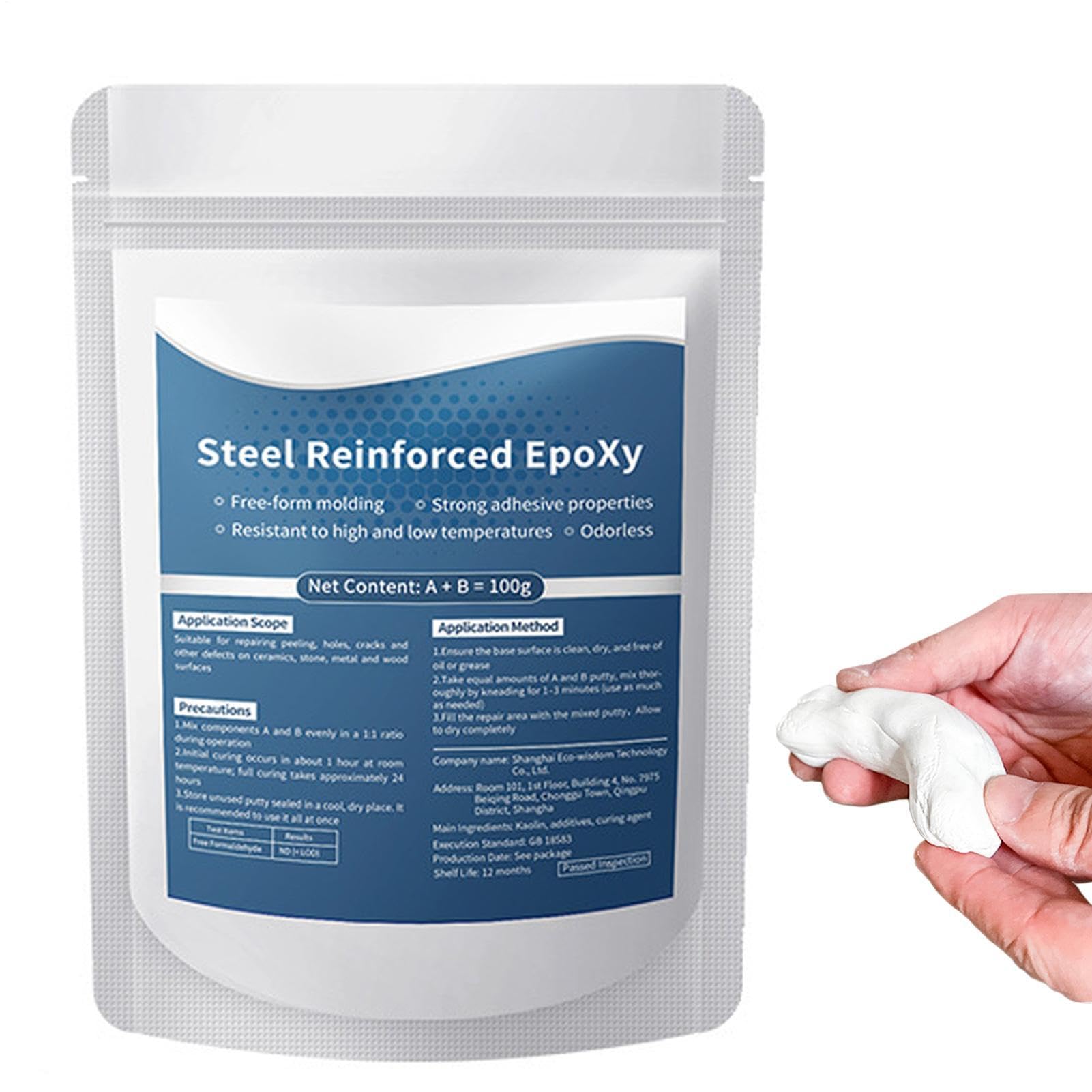 Steel Reinforced Epoxy Putty, Easy Operations-strong Clay Iron Adhesive