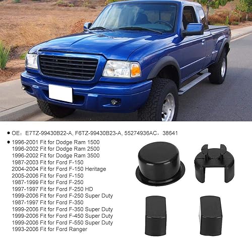 Miniatura 2 de Fydun Kit de inserción de bisagra para portón trasero de 4 piezas OE E7TZ-99430B22-A F6TZ-99430B23-A 55274936AC 38641 apto para 1500 2500 3500 para