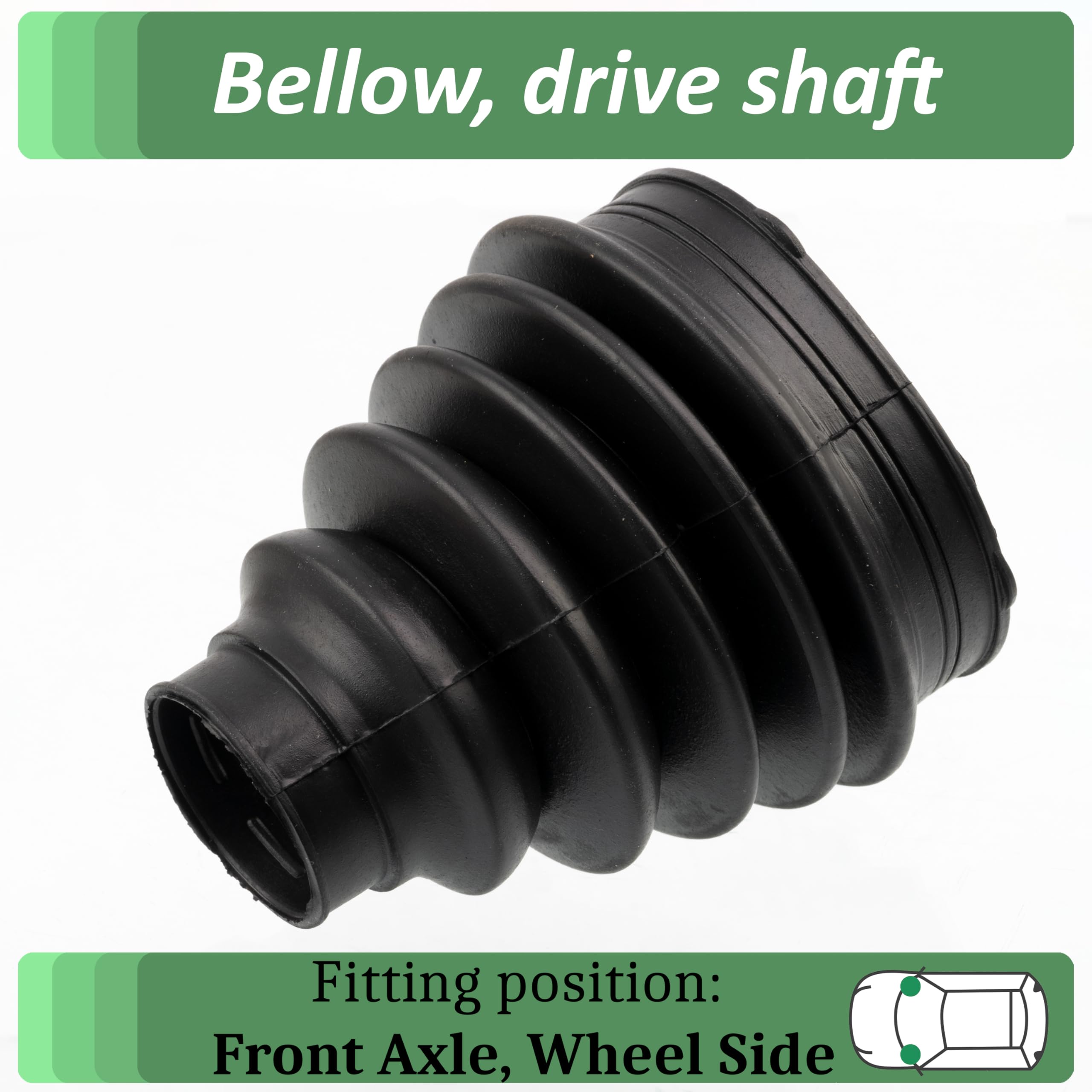 AERZETIX - C76820 - Joint-soufflet, arbre de commande - essieu avant côté roue - compatible avec numéros OE 3293.31, 3293.31 SK, 03293.31