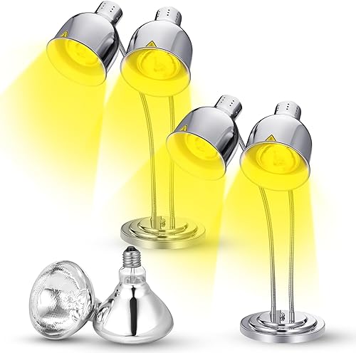 Paquete de 1 lámpara de calor de alimentos, lámpara de conservación de calor de alimentos, luz calentadora de alimentos comercial, lámpara de calor