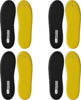 Frido Max Comfort Memory Hi-Per Foam Trimmable Insole compatible for Formal Shoes | Loafers | Running | and Casual Shoes | Small (4-8 UK) | Pack of 4