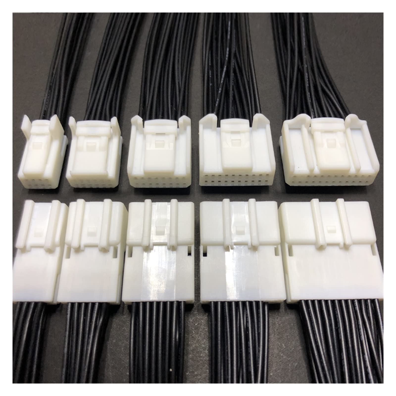 Buxns Dj7086s-0.7 Reversing Navigation Harness Connector 8/12 / 16 / - 40 Pin Suitable Compatible with Car Audio Cable Wire Length 15cm(8p Strip line)