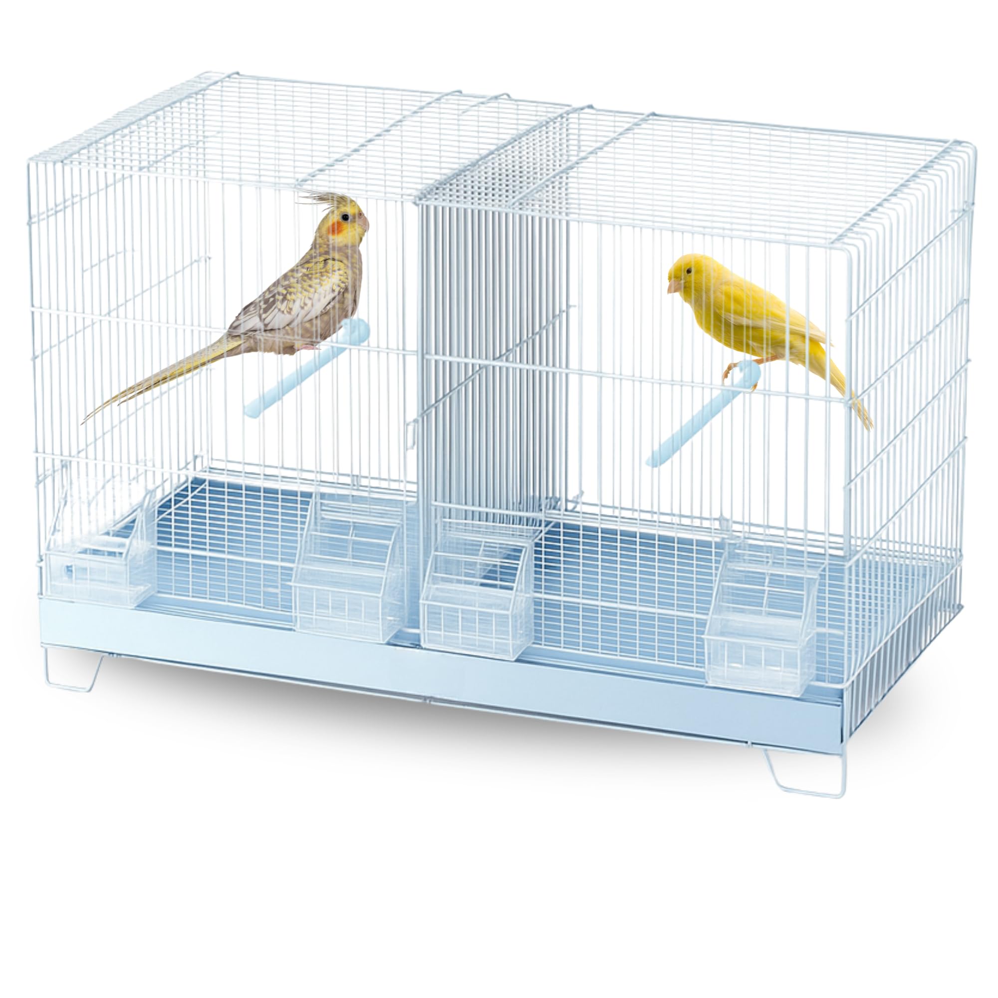 MOLY Jaulón de cría para pájaros 58 x 32 x 37 cm | Jaula Desmontable con Base elevada | Pajarera, Nido Ideal para reproducción y cría de Aves pequeñas