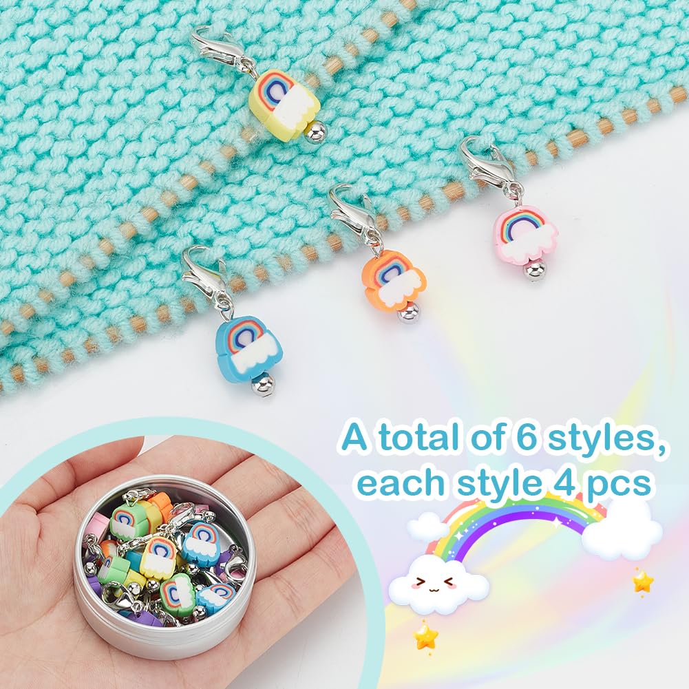 BENECREAT 36 Stks Letter Nummer Stitch Marker Charms, A tot Z Letter DIY Breien Tool Emaille Haaksteekmarkeringen met Breien Rij Teller Kettingen voor Naaien Haken Sieraden Maken