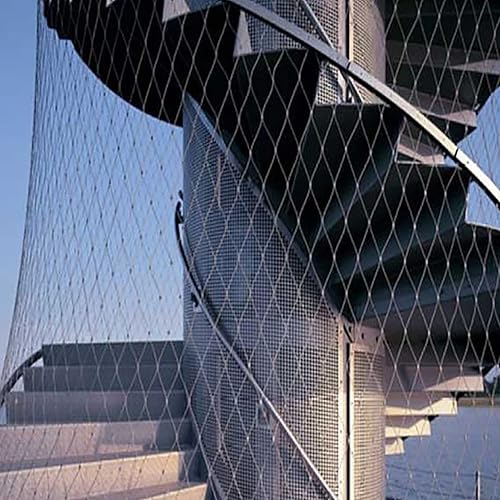 Miniatura 3 de DTVEW Red de malla de alambre de acero inoxidable, red de protección de balcón, red de alambre de pollo para aves de corral, red de cercado de