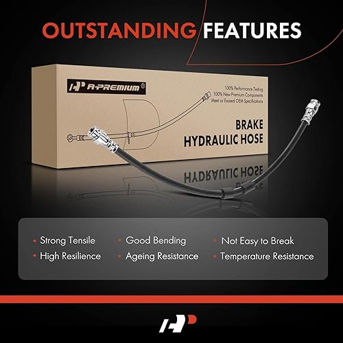 Miniatura 7 de A-Premium Manguera hidráulica de freno delantero para conductor y pasajero compatible con modelos Buick y Cadillac - Lucerna 2006-2011, DTS 2006-2011