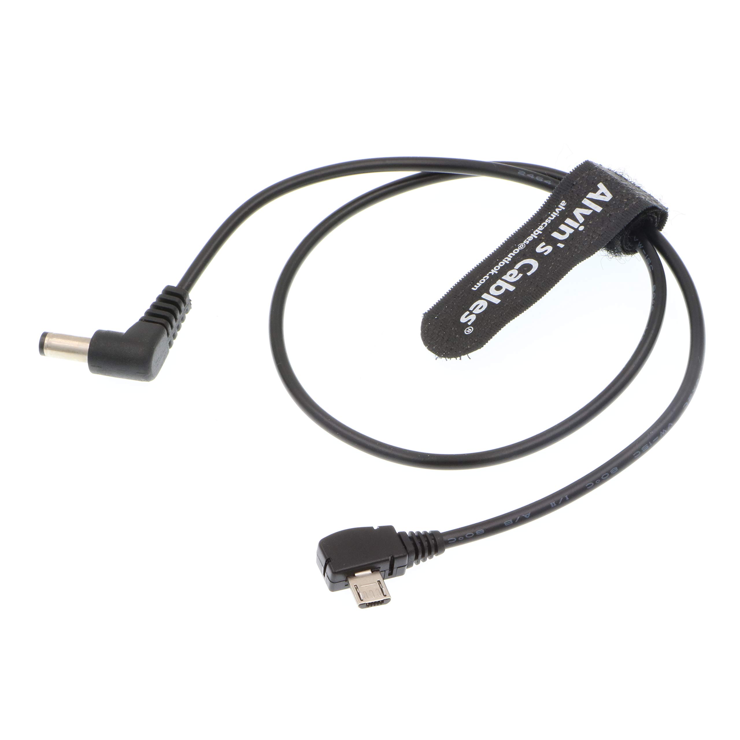 Eonvic Micro-USB Auf DC 2,1 Mm Stromkabel | Rechtwinklig, 50 Cm | Für Tilta Nucleus Nano Motor | 5V-18V Eingang