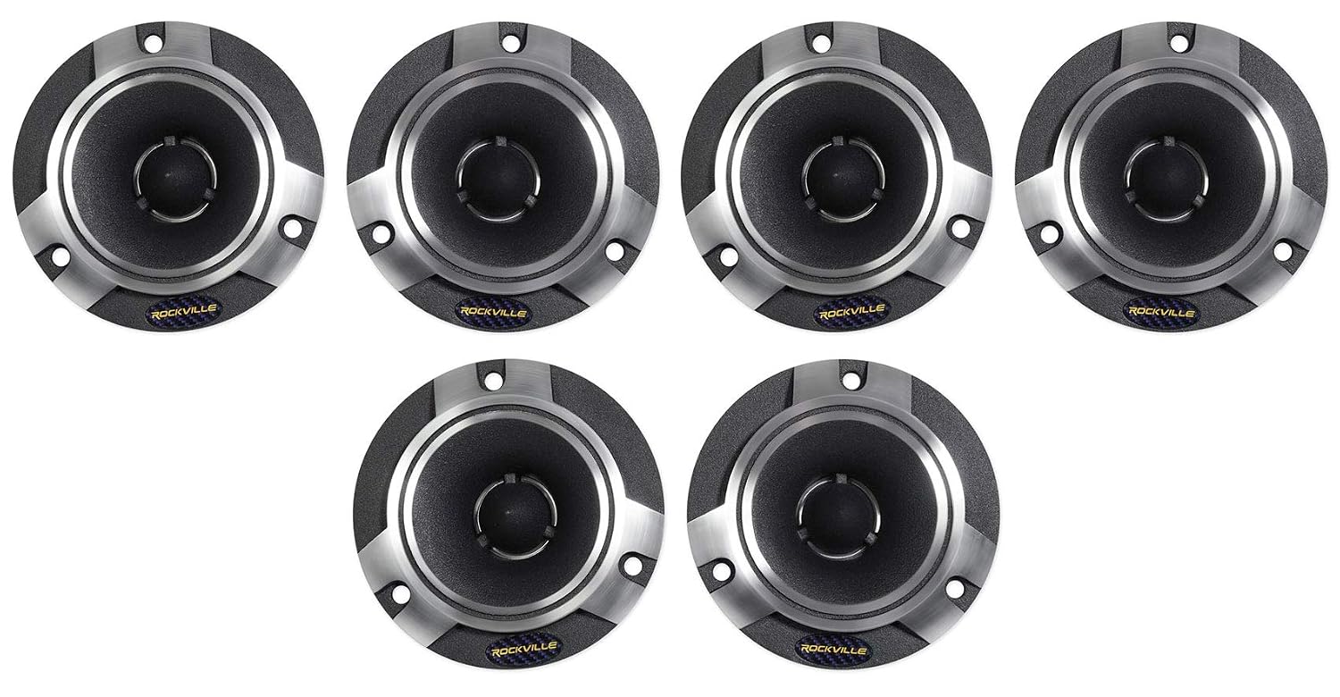Rockville RT5 Aluminum Tweeter Pair, 2.8", 120W, 4 Ohms, Titanium Diaphragm, Kapton Voice Coil, High Sensitivity, CEA, Per... - Review, Price and Buying Guide
