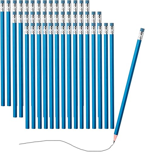 Paquete de 500 lápices triangulares a granel forma triangular redondeada de 75 pulgadas con borrador 250 lápices triangulares forma triangular