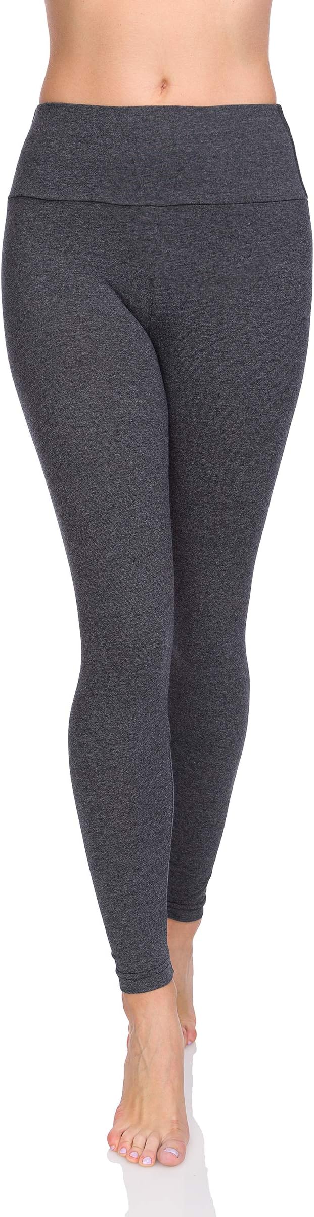 Soft Sail Women's Leggings High Waist Tummy Control Soft Cotton Size
