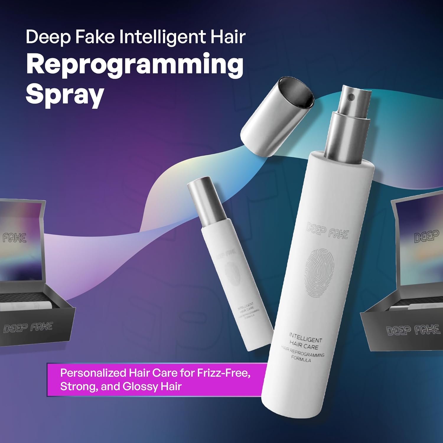 Intelligent Hair Reprogramming Spray | Moisturizes and Hydrates | Controls Frizz | High Shine Finish | Helps Damaged Hair