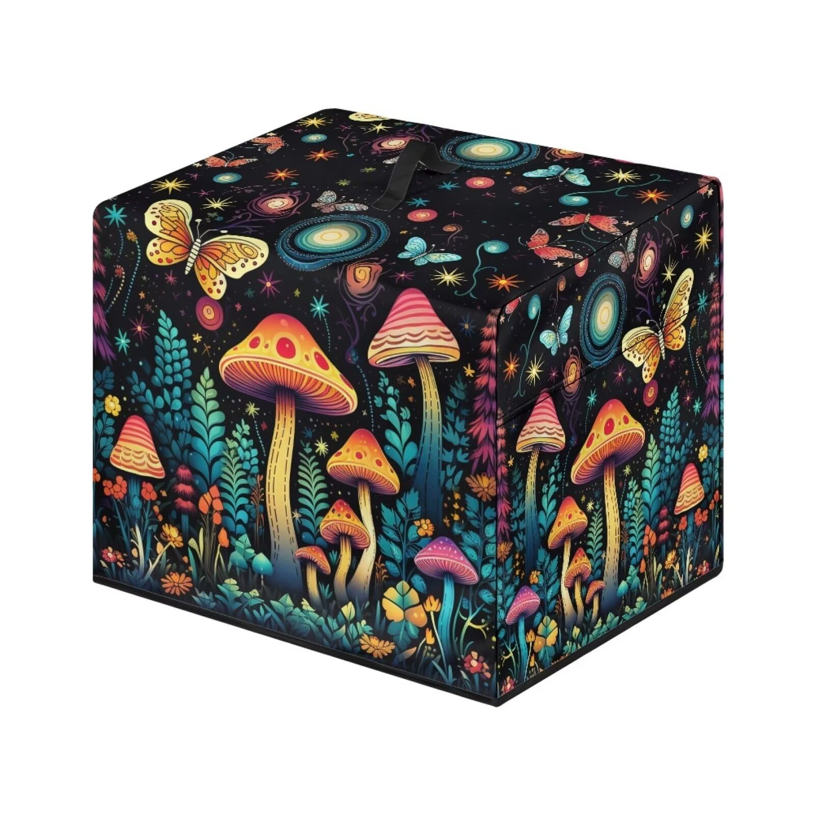 ZUXONGSY Mushroom Meat Slicer Cover Butterfly Food Slicer Cover Floral Dust Cover for Meat Slicer Bread Machine or Kitchen Small Appliances