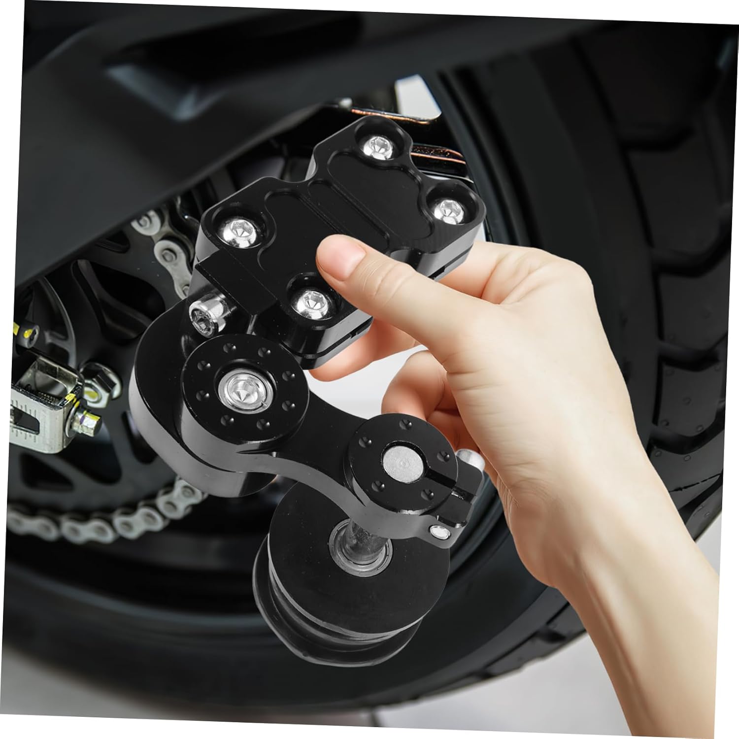 Motorcycle Parts Cnc Chain Tensioner Aluminum Alloy Chain Adjuster Guide Roller
