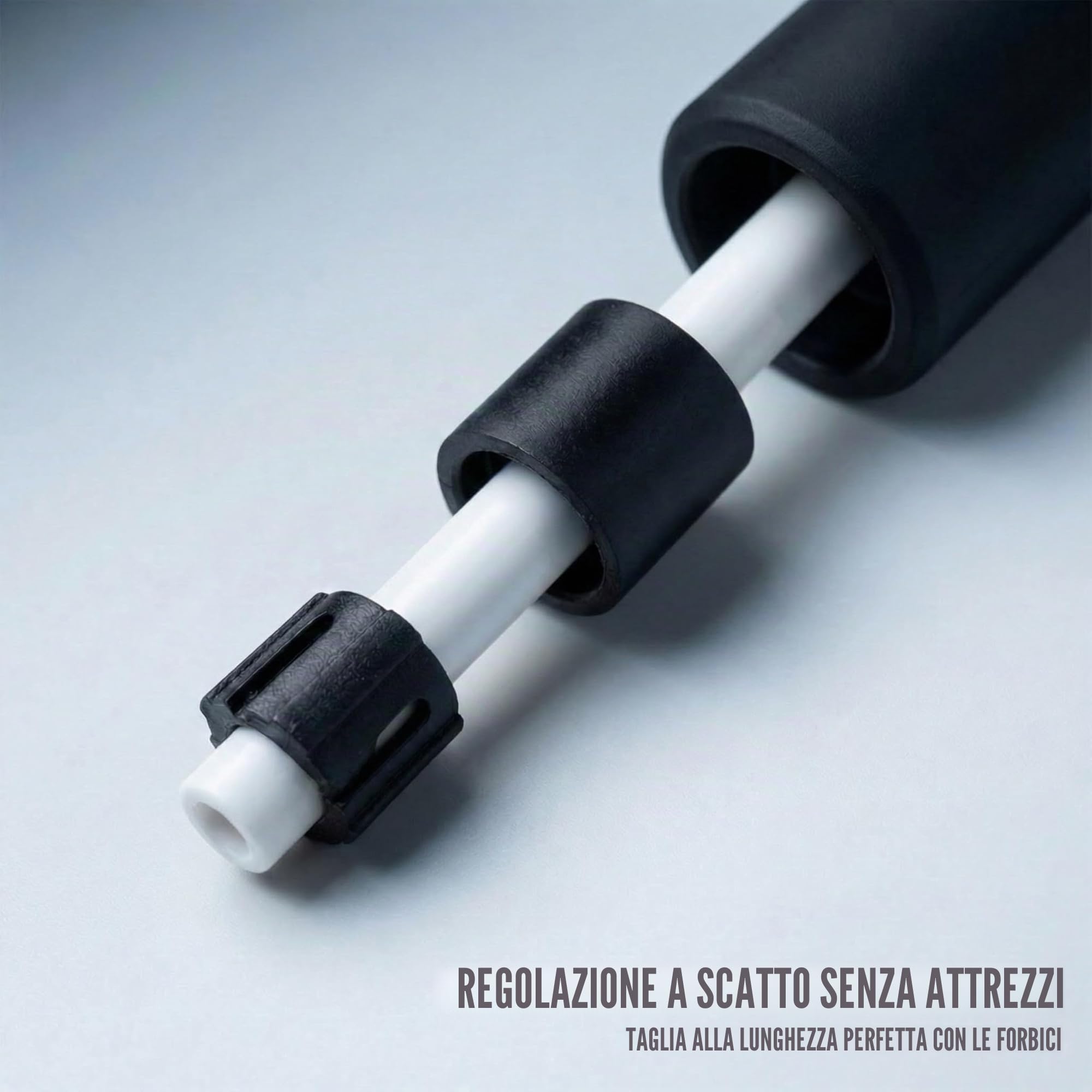 Elevate Rope Corda Pesata per Saltare Regolabile 3 m con App Gratis Inclusa – Cavo PVC 10 mm per Forza e Cardio
