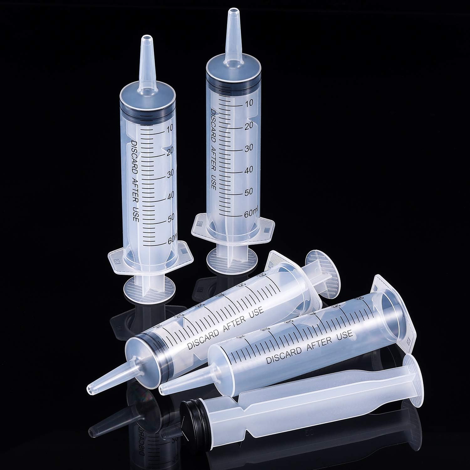 3 stuks 100 ml spuit, grote spuiten met slang voor wetenschappelijke laboratoria, zonder naald voor bijvullen en meten, olie, lijmapplicator van vloeistoffen, voeden van huisdieren, wetenschappelijke