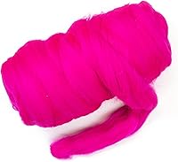 Vista 21 de Lana natural coloreada, 1 libra La mejor lana para fieltro de aguja, fieltro húmedo, manualidades y hilado. (Grafito, 1 lb)