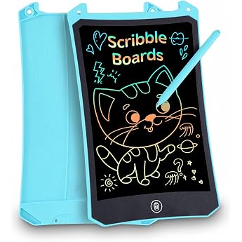Toy from 2 3 4 5 6 7 8 Years PINKCAT Aeroplane Activity Car Ride Children Restaurant LCD Writing Board 8.5 Inch Puzzle Painting Board Wipe Away Gifts Girls Boys Travel Games On the Go